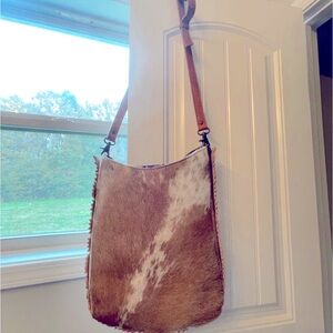 American Darling Crossbody Cowhide Sunflower Tooling